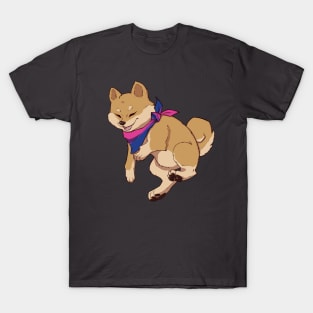 Bisexual Pride Shiba Inu T-Shirt